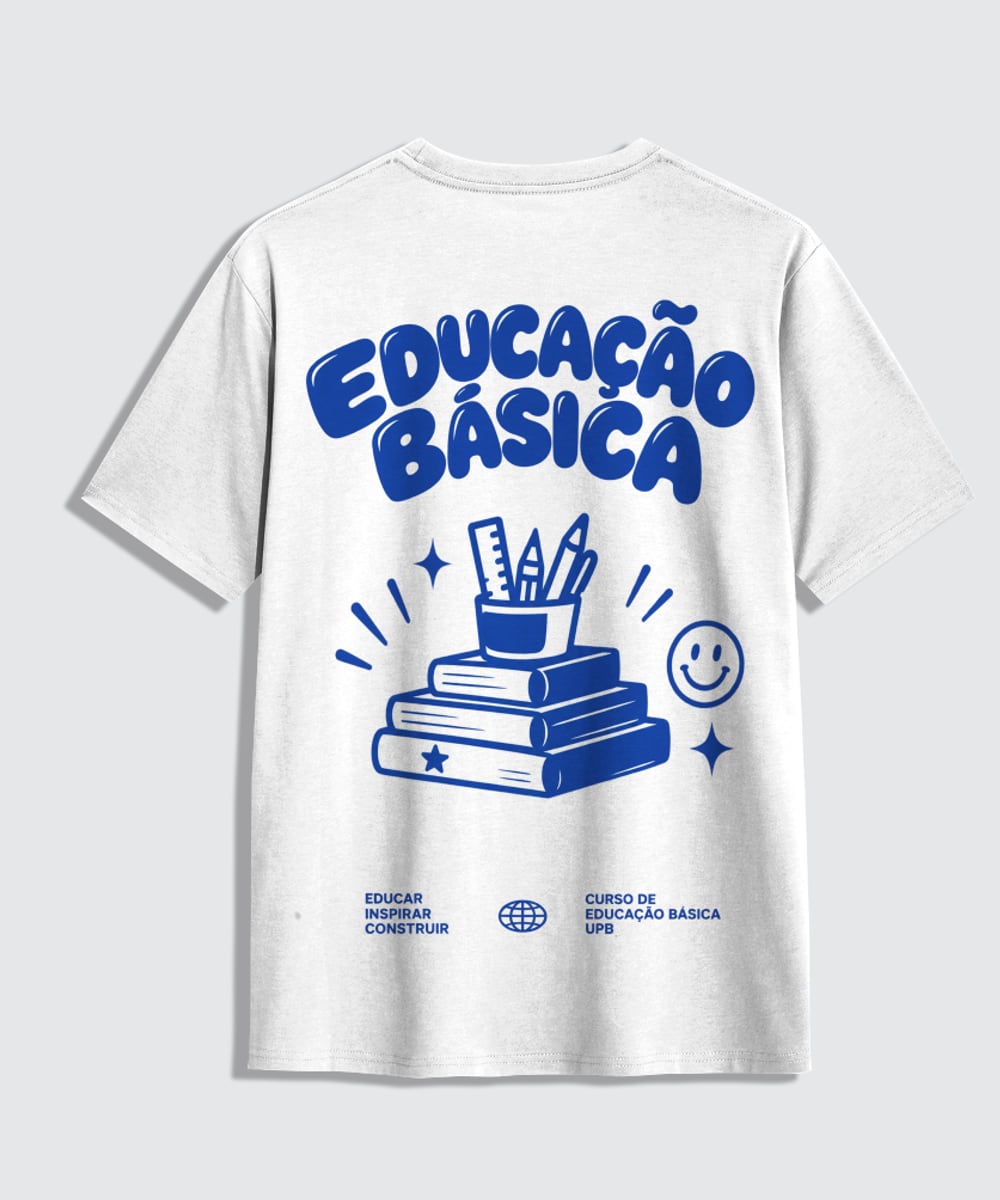T-shirt Educação Básica — costas