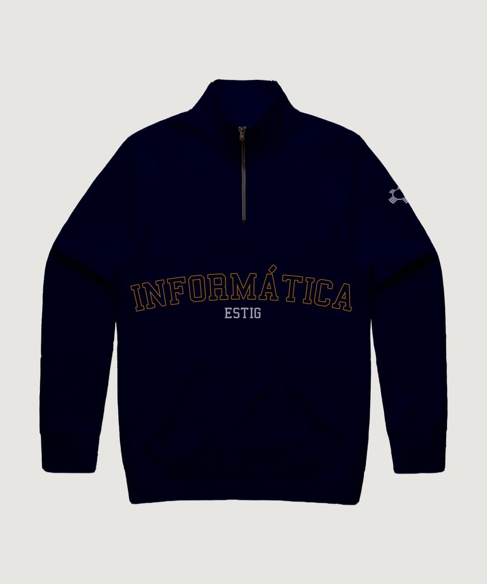Half zip Informática — frente