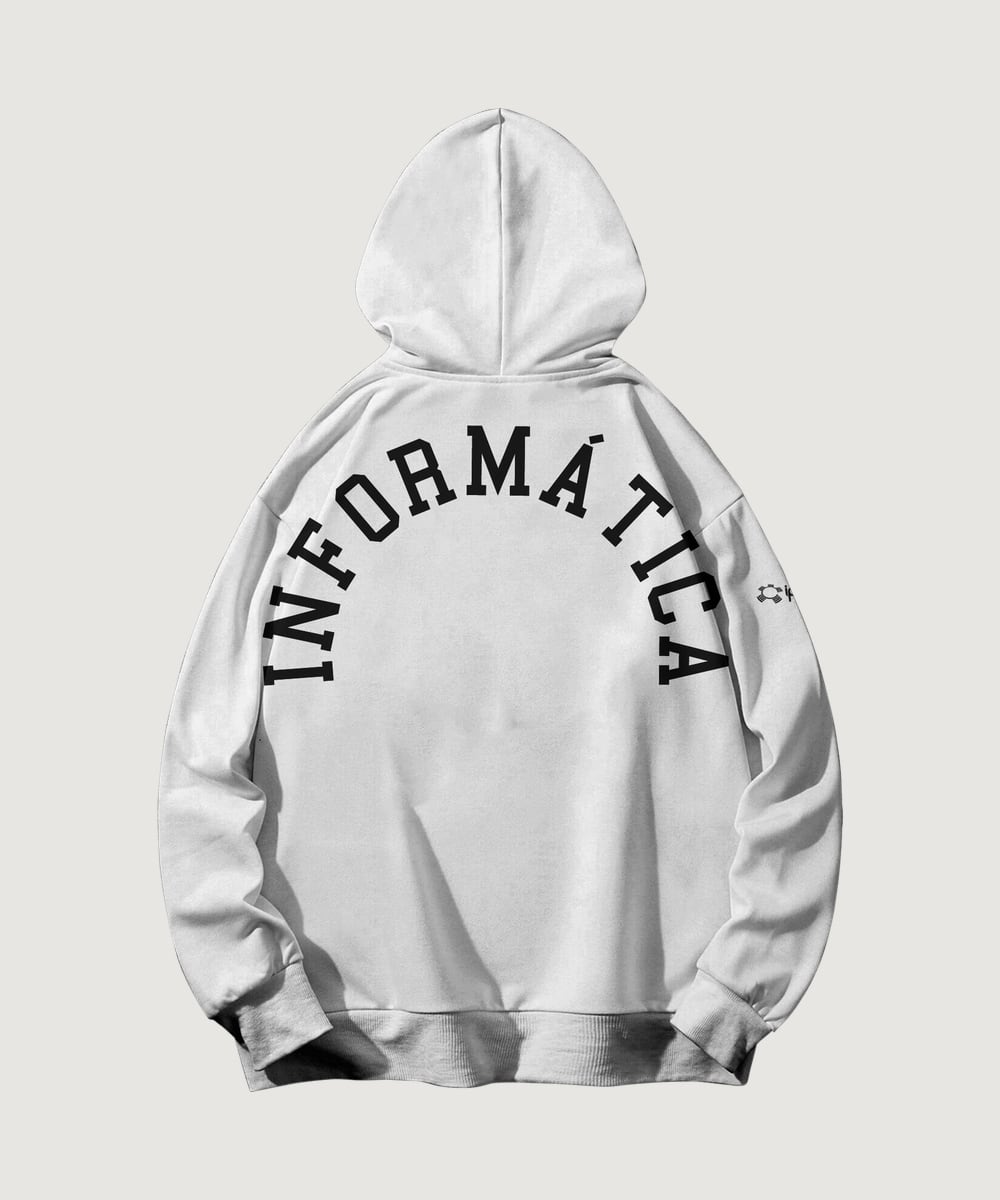Hoodie Informática — costas