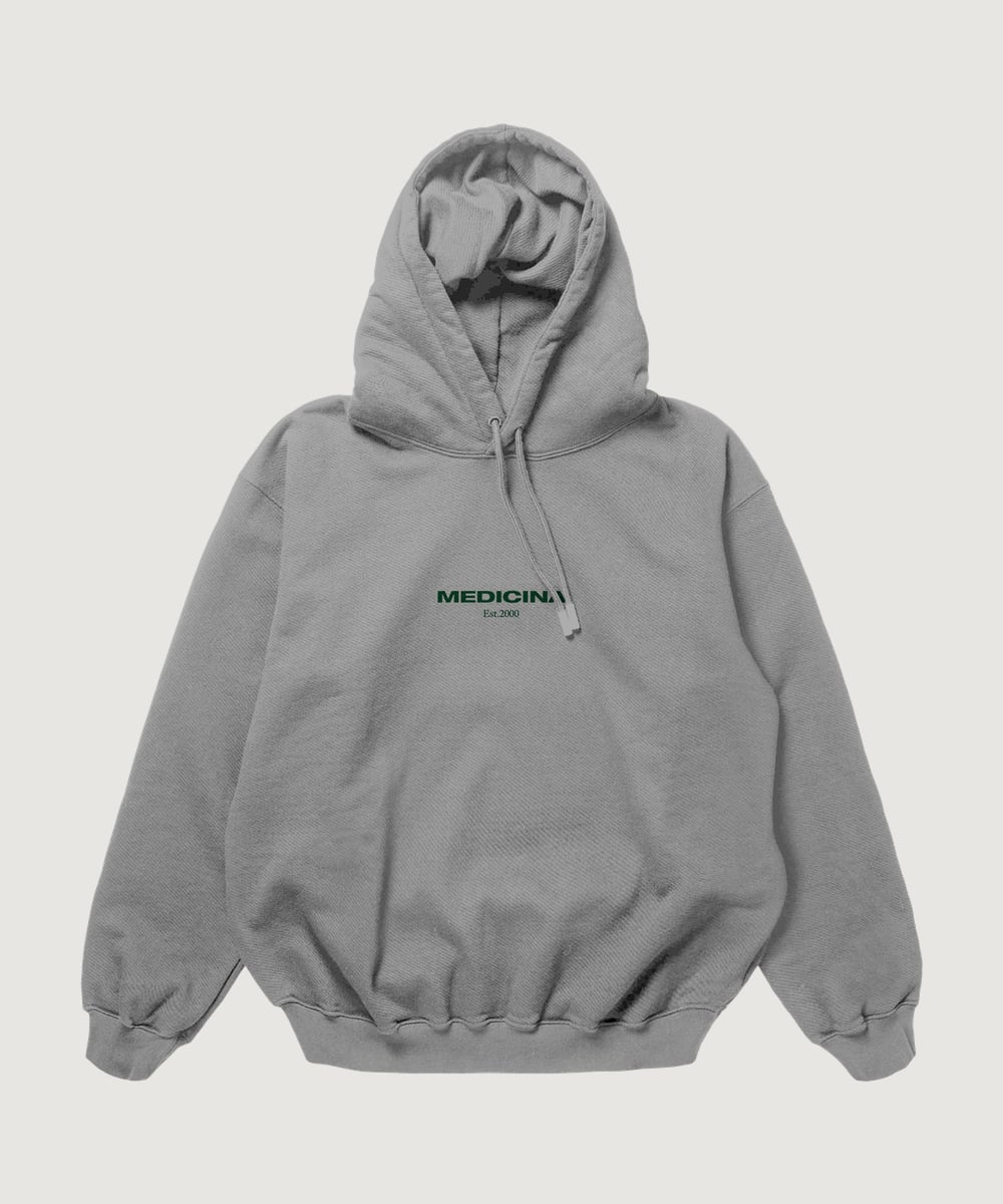 Grey Medicina hoodie — front