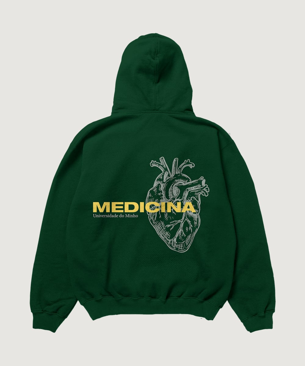 Green Medicina hoodie — back