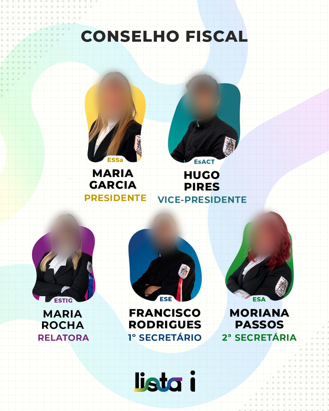 Carousel: Fiscal Council members (faces blurred)