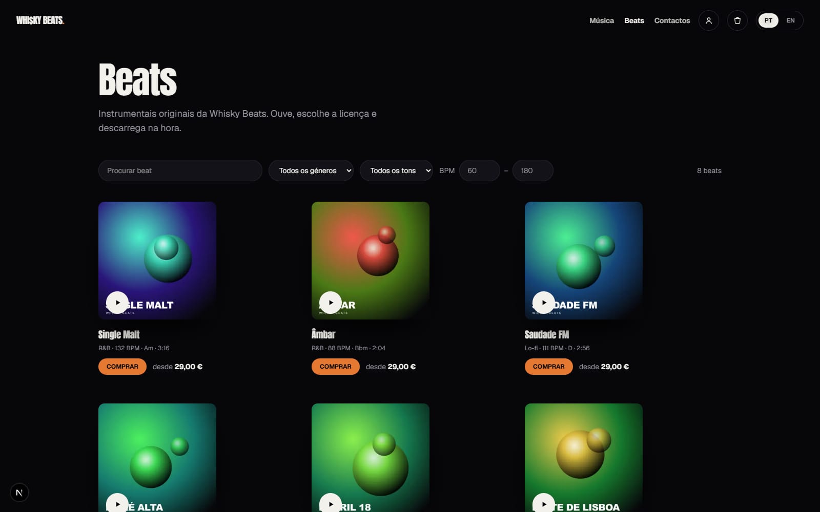 Catálogo de beats